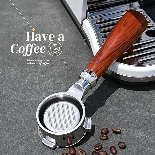 Miniatura 5 de Portafiltro sin fondo de 2.126 in para máquina de café espresso Breville Bambino Plus Barista Express Pro Touch, BES870XL 870BSXL 878BSS 880BSS