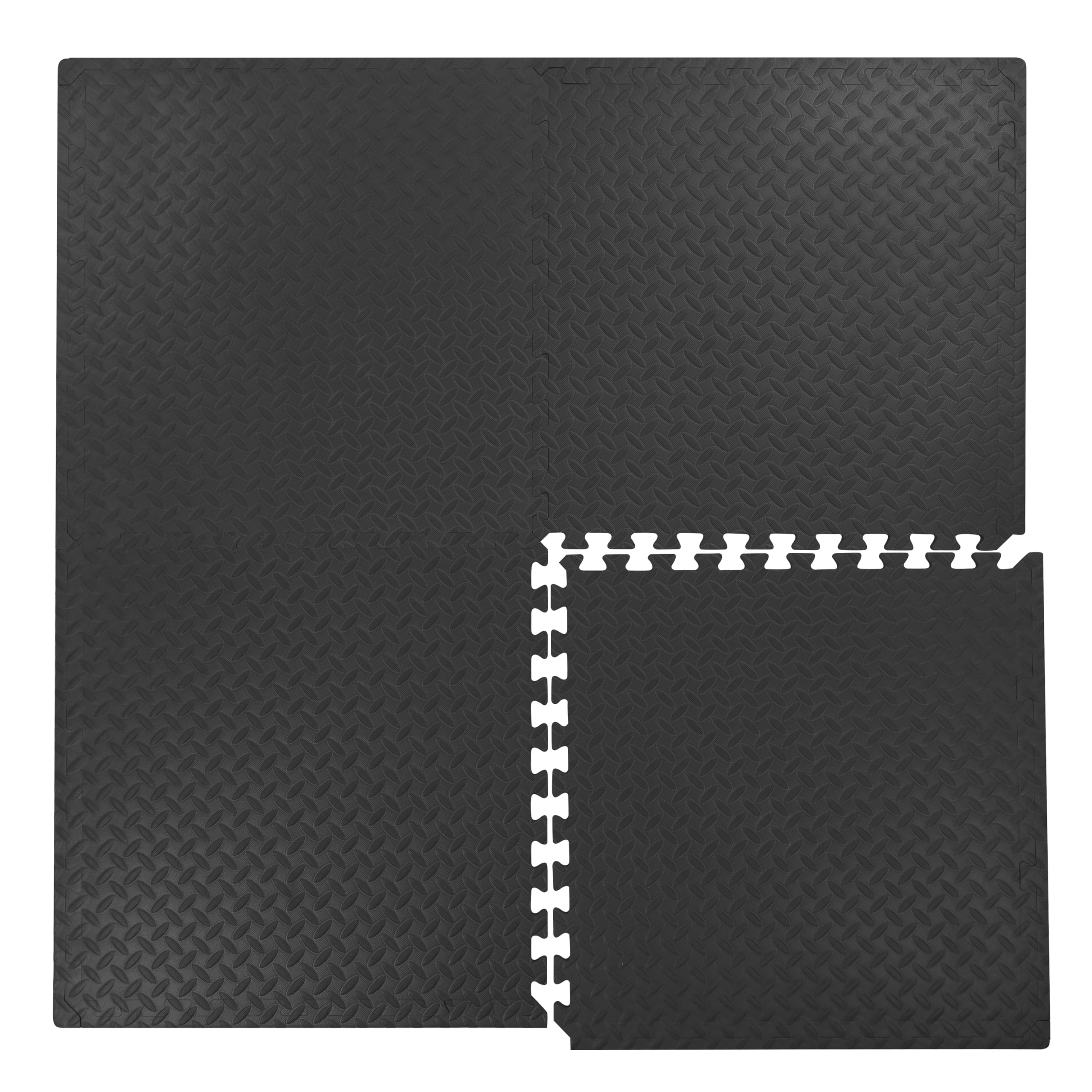 Fitem Dalles en Mousse EVA Environnemental – Tapis de sport Puzzle - Protection Sol - Garage - Tatami - Piscine - Fitness - Musculation – Gym – 63 x 63 x 1 cm ou 44 x 44 x 1 cm