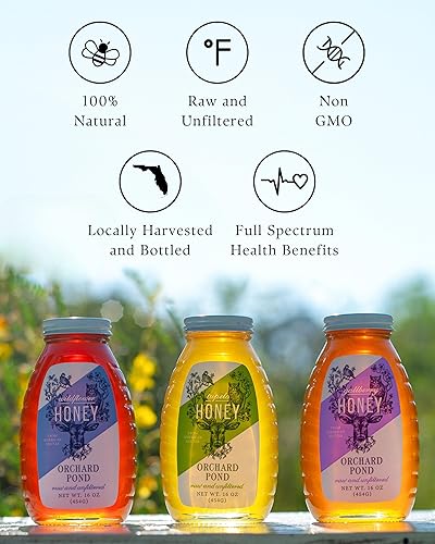 Miniatura 5 de Orchard Pond miel de flores silvestres 16 oz
