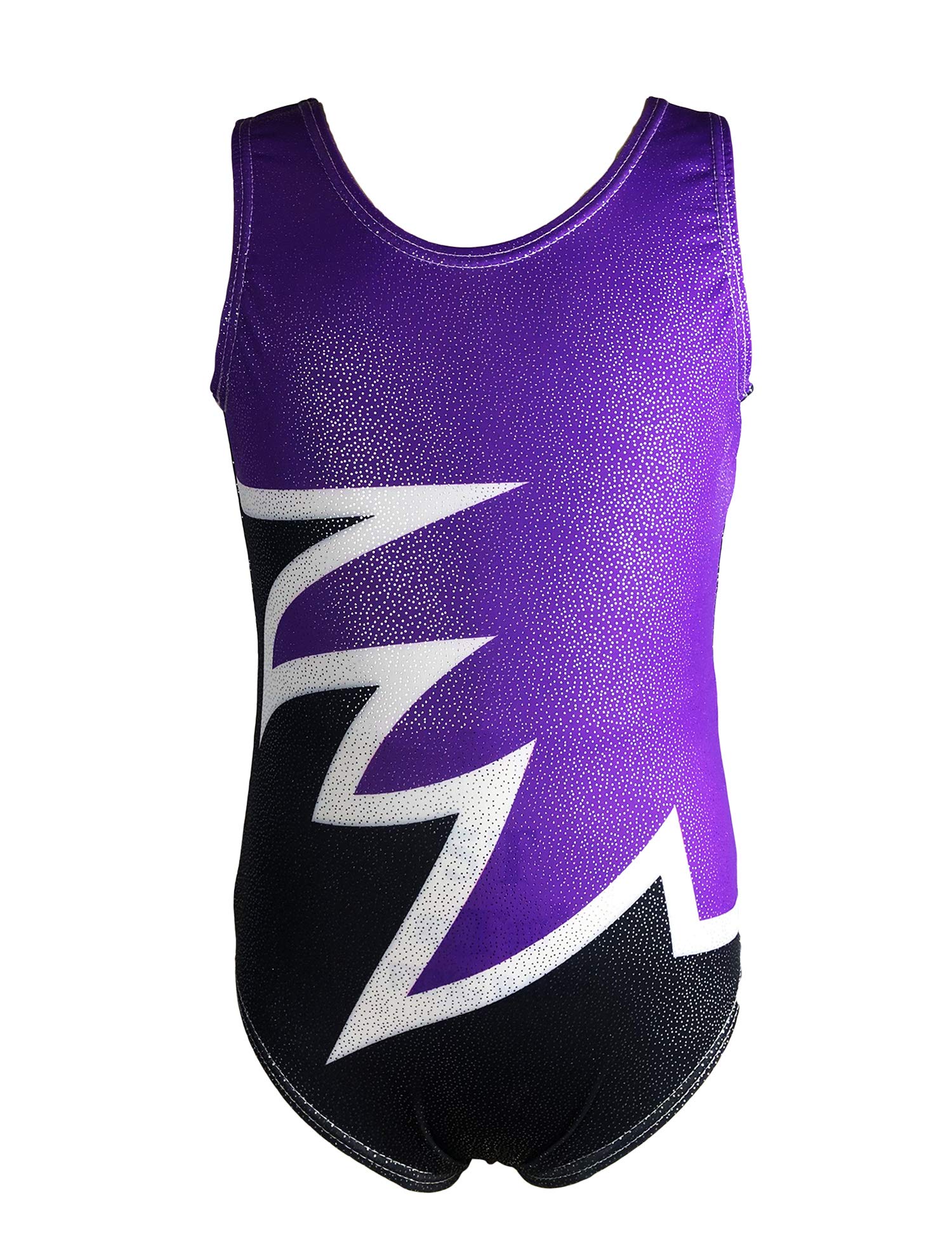 Buy Little Big Girls' Pink Purple Rainbow Gymnastics Leotard Online at