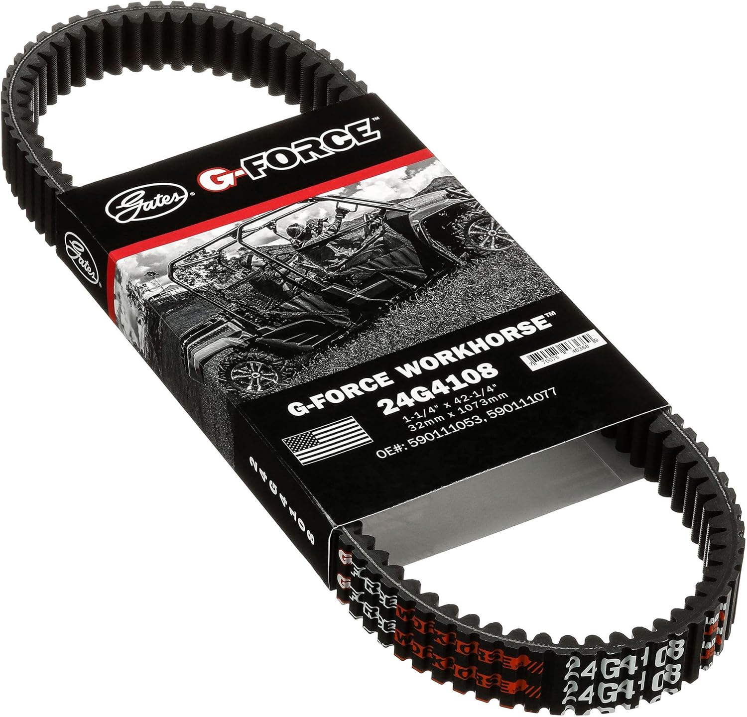 G-Force Continuously Variable Transmission (CVT) Belt