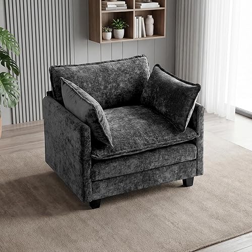 Miniatura 25 de Sofá seccional, cómodo sofá modular de nube, sofá modular de asiento profundo, sofá moderno en la nube, sofás modulares para sala de estar,