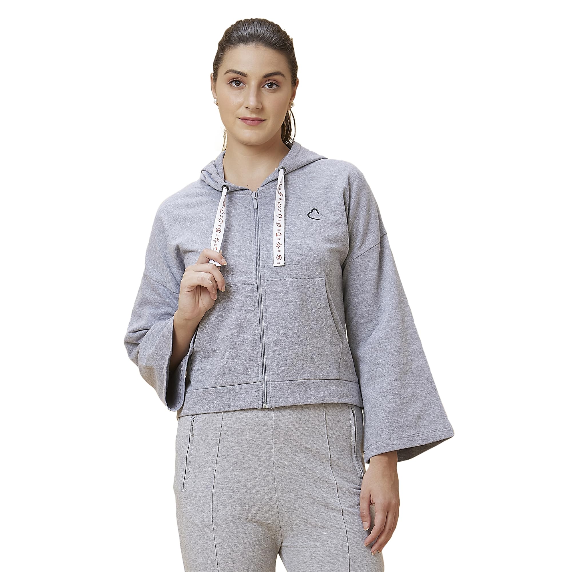 being human Grey Women Hoody-picture-26