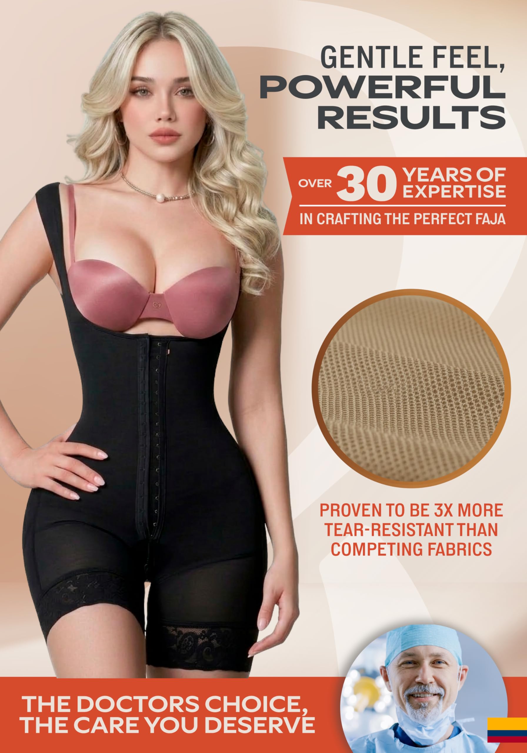 Sonryse 066BF Body Guaina Contenitivo Modellante Pancera Donna Pancera Postparto
