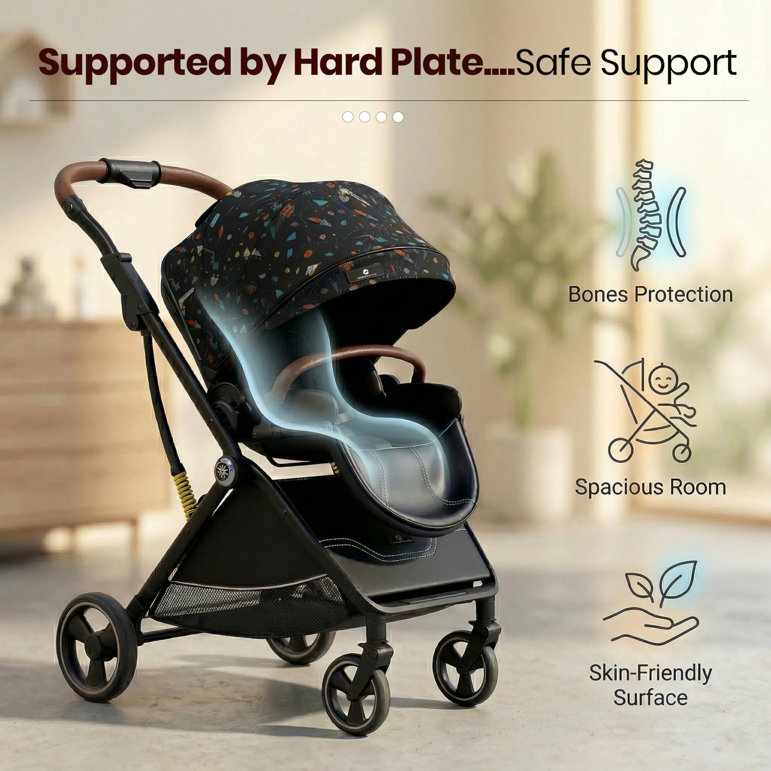 StarAndDaisy Baby Stroller - Foldable & Travel Friendly -6 StarAndDaisy Baby Stroller - Foldable & Travel Friendly -6