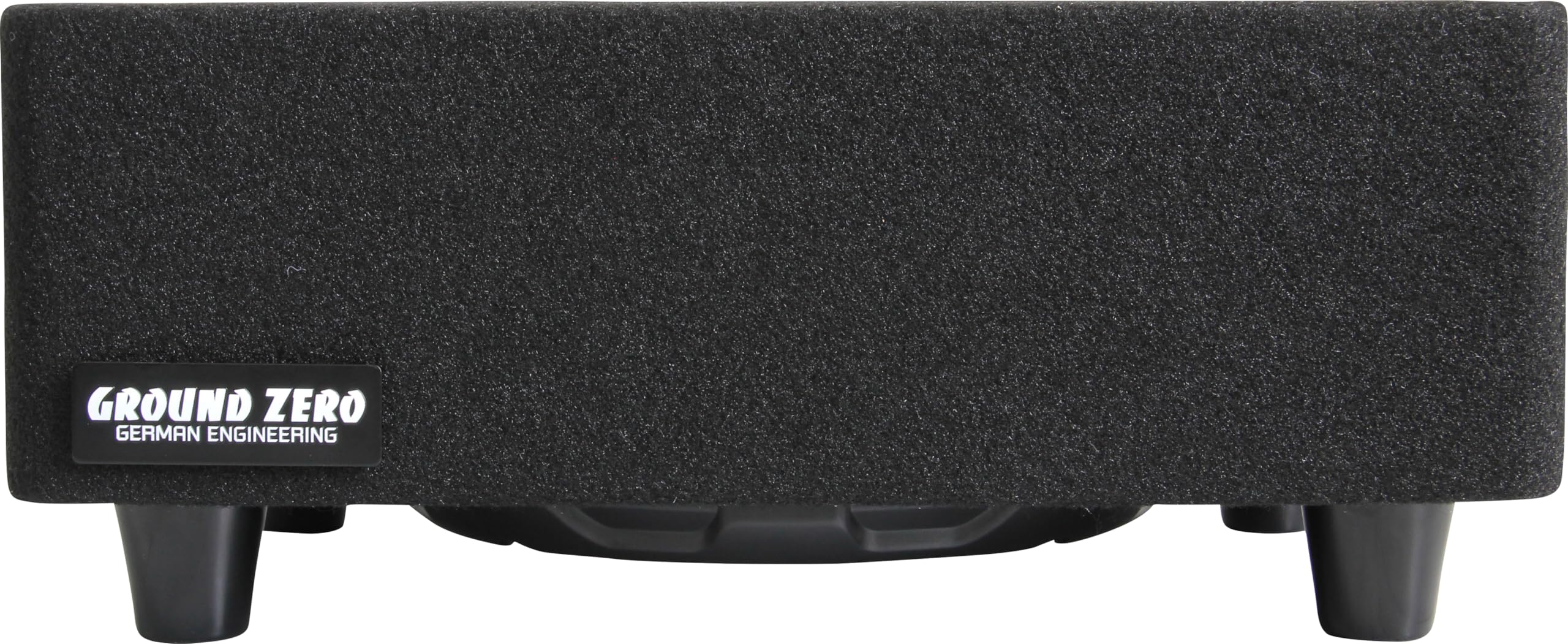 Ground Zero GZCS 20SUB-ACT Aktiv-Gehäusesubwoofer, 20cm, 250W RMS, 50-150Hz, Downfire, 9-16V, Holz