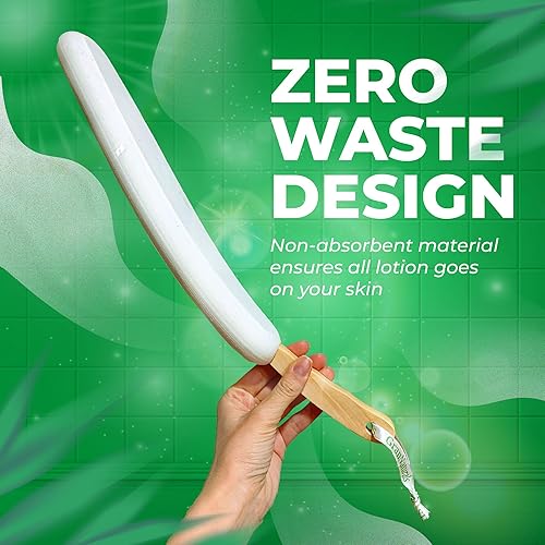 Miniatura 2 de GranNaturals Aplicador de loción para tu espalda, pies y piernas - Aplicador de protector solar - Cepillo corporal largo curvado de fácil alcance