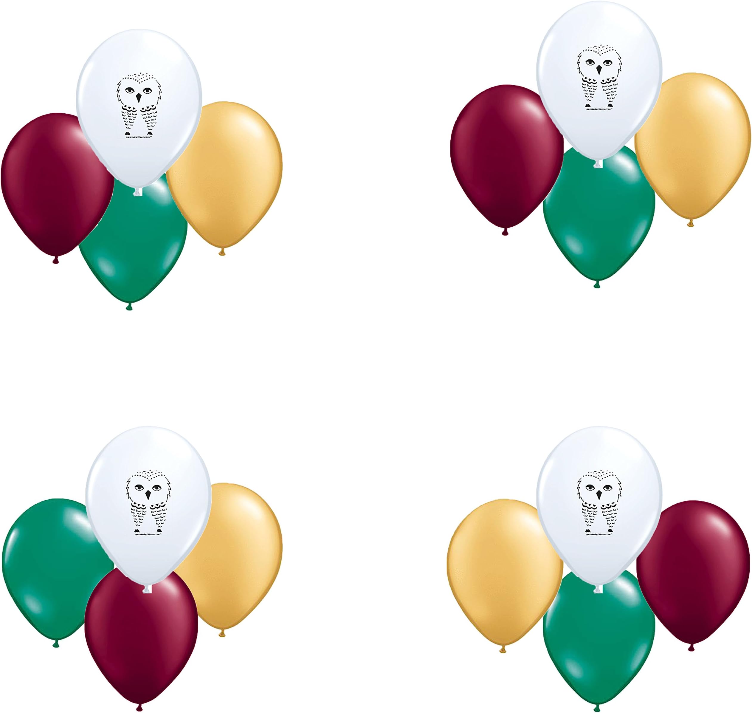 White Owl, Harry Potter Coordinating Colors Latex Balloons 16 count
