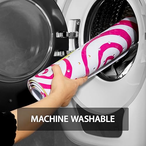 Miniatura 5 de YINENN Alfombrillas de seguridad para baño y ducha, de 40 x 16 pulgadas, antideslizantes con ventosas para baño y suelo de bañera, extra grande y