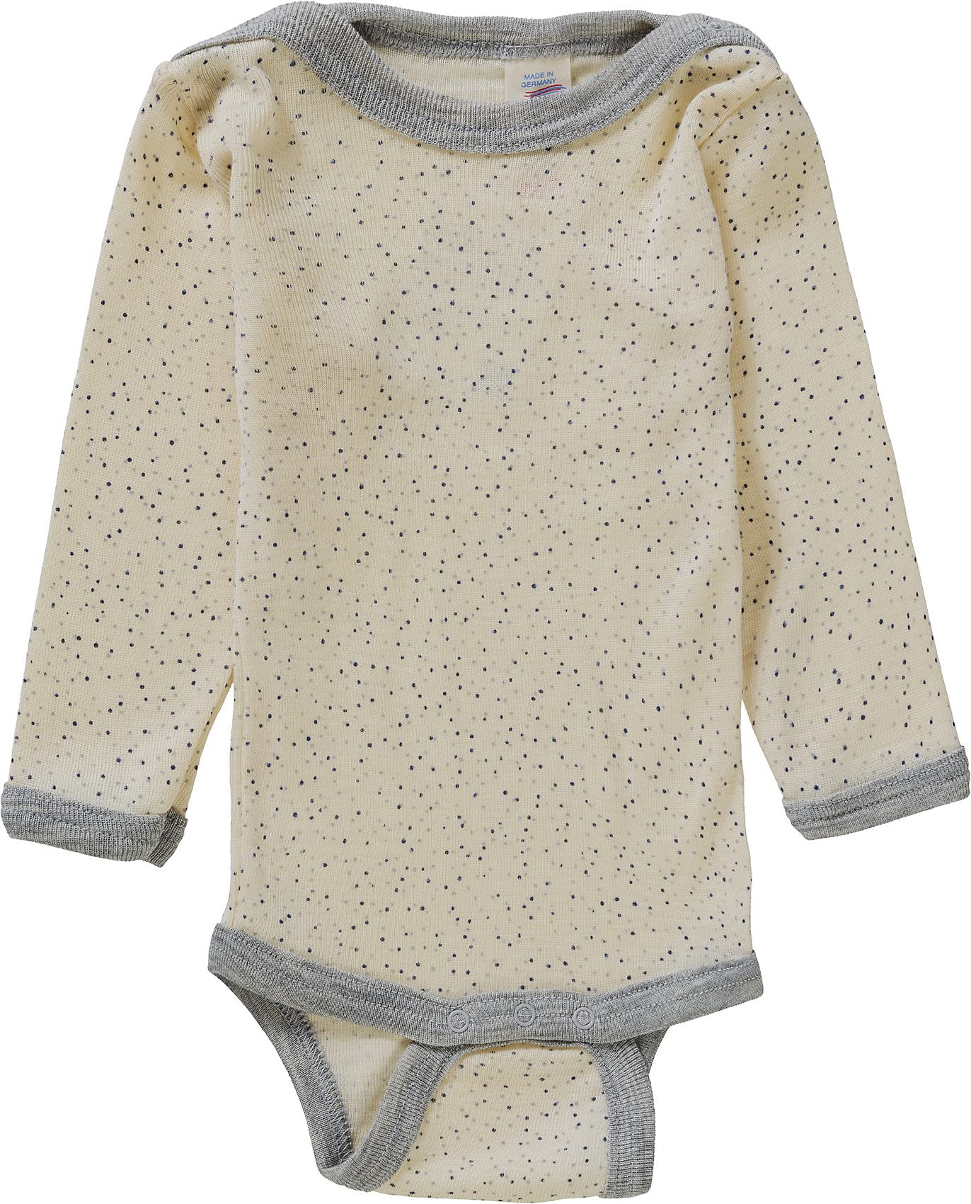Engel Baby/Kinder Body Langarm Bio-Wolle/Seide, Natur (bedruckt), 110/116