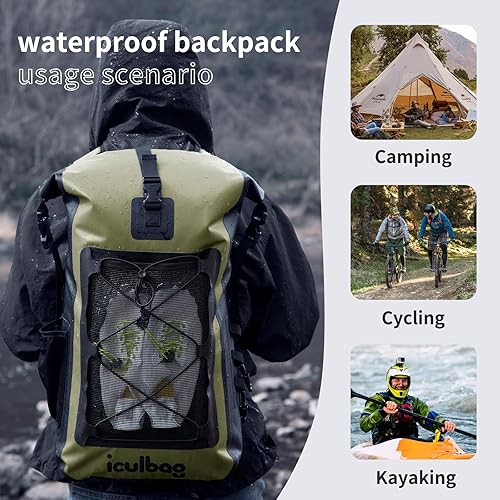 Miniatura 6 de Dry Bags - Mochila impermeable para mujeres y hombres, bolsa seca de viaje, bolsa a prueba de verrugas para kayak, playa, navegación, 30 L40 L
