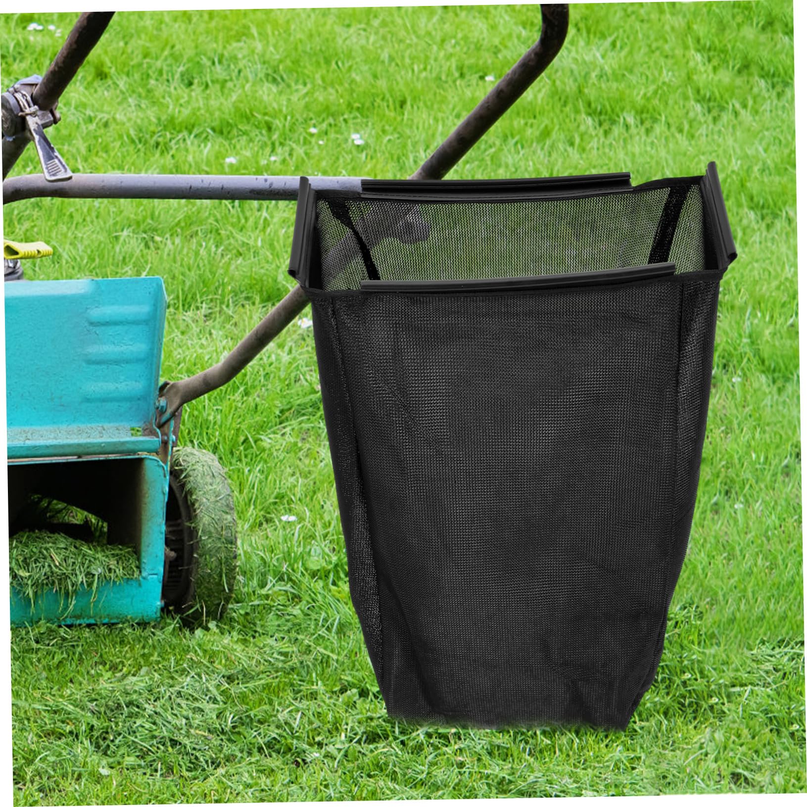 INOOMP Paquet Design Créatif en Nylon Noir de Ramassage D'herbe et Finition pour Tondeuse à Gazon et Tracteur de Pelouse pour Jardin et Entretien de Cour