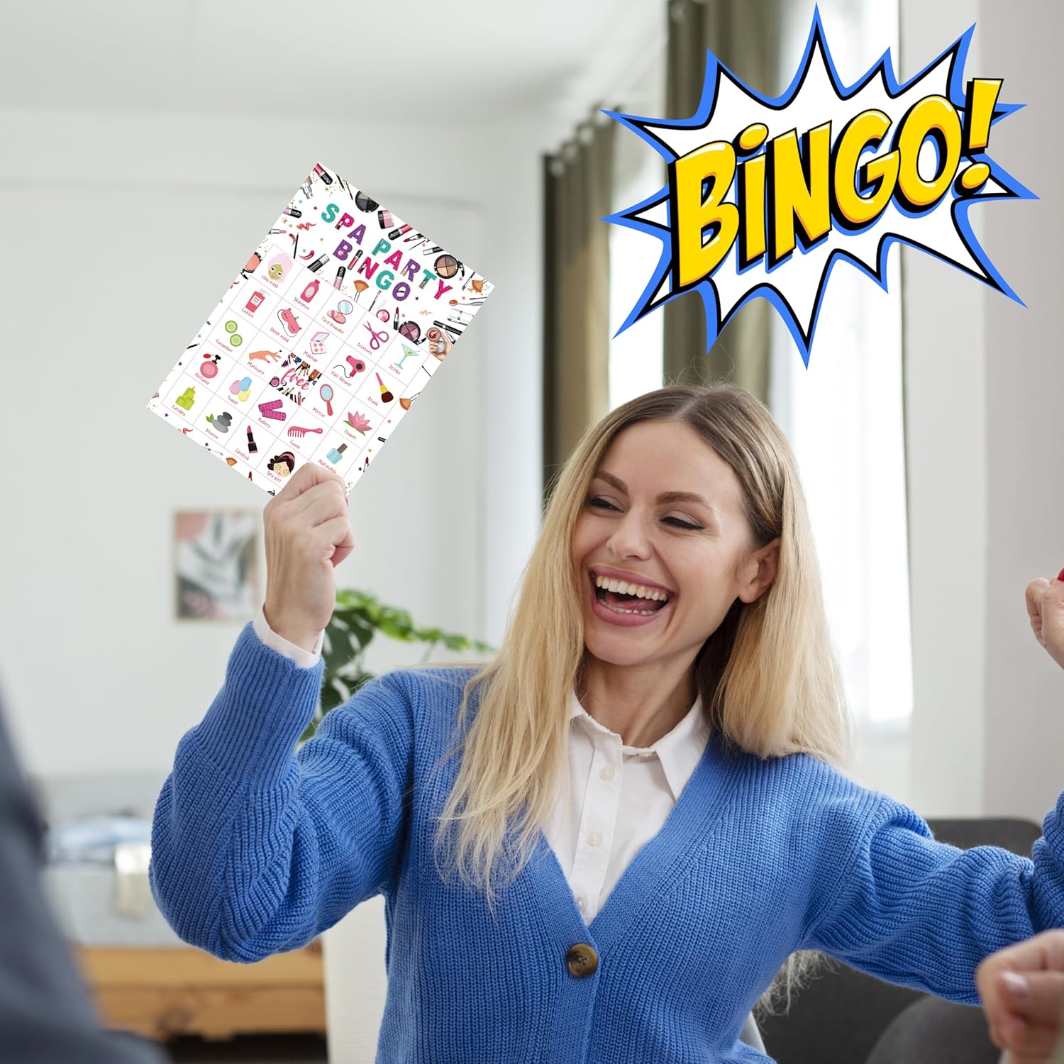 Spa Party Bingo Games For Adults, Beauty Sleepover Party Bingo Game Set, Slumber Game Bingo Cards, Spa Day Party Bingo Favors For Friend Besties, Pajama Makeup Party Activity Game Decor & Supplies -14