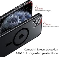 Vista 11 de Yriklso Strong Magnetic Case for iPhone 11 [Compatibilty with MagSafe] Protective Shockproof Cover Phone Case for iPhone 11 6.1" Frosted Purple