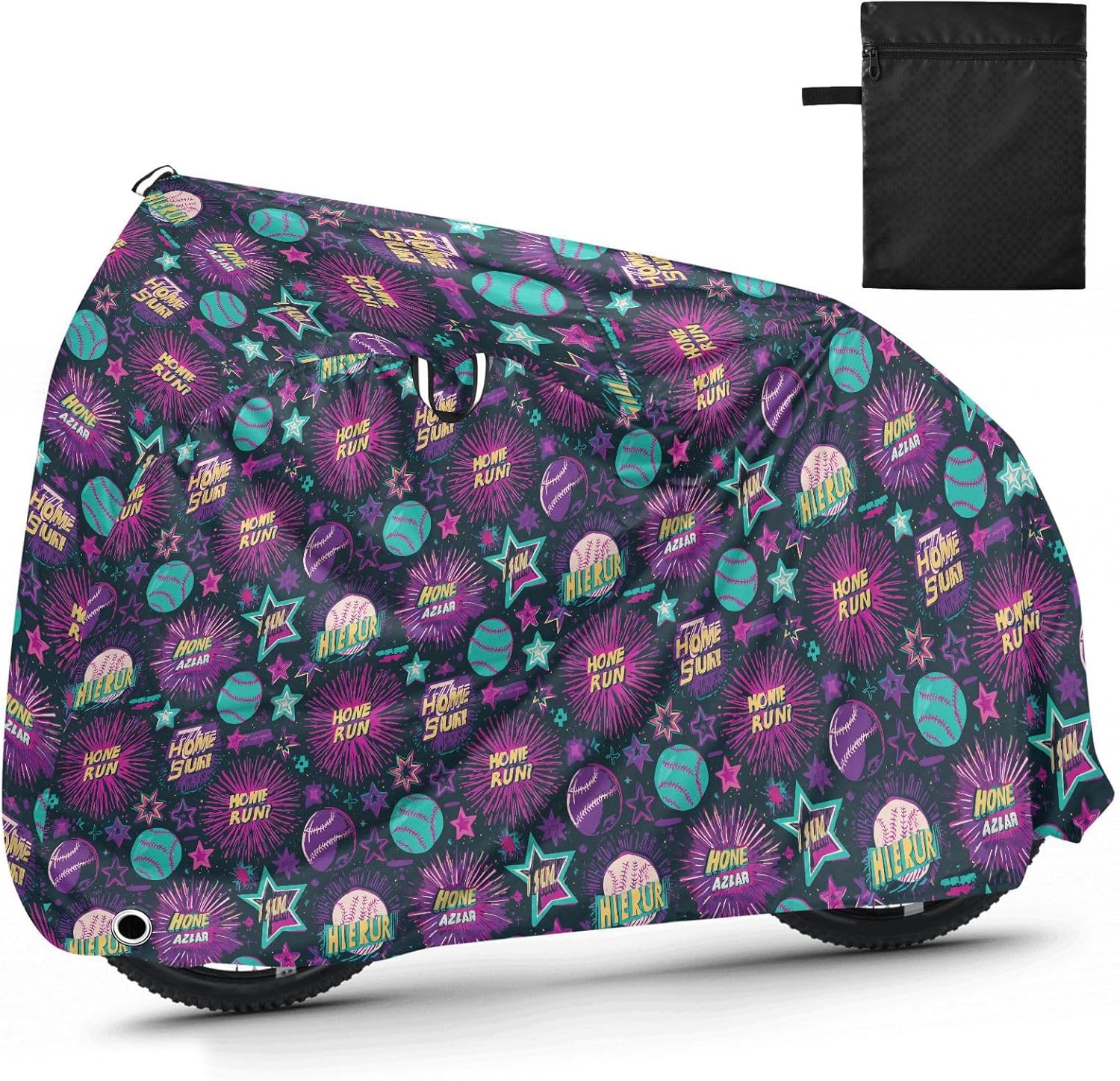 Baseball Dark Purple Road Bike Cover Waterproof Outdoor Motorcycle Cover Bikes Accessories