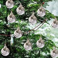 Vista 6 de Adorno conmemorativo de Navidad transparente, bola de plumas, A Piece of My Heart is in Heaven, Loss of Loved One Aunt Christmas Tree Hanging Pendan