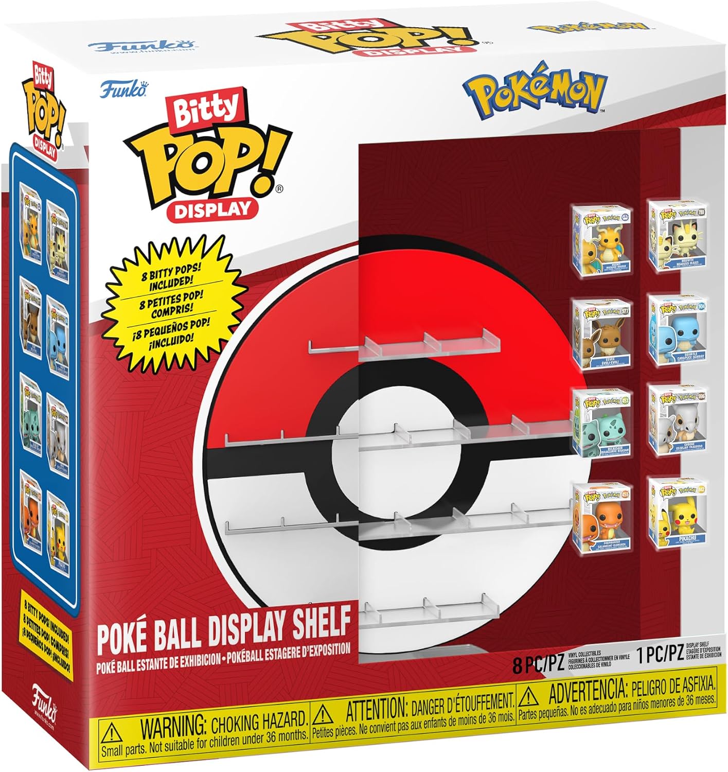 Funko Bitty POP! Display Bundle: Pokemon - Pikachu, Charmander, Bulbasaur