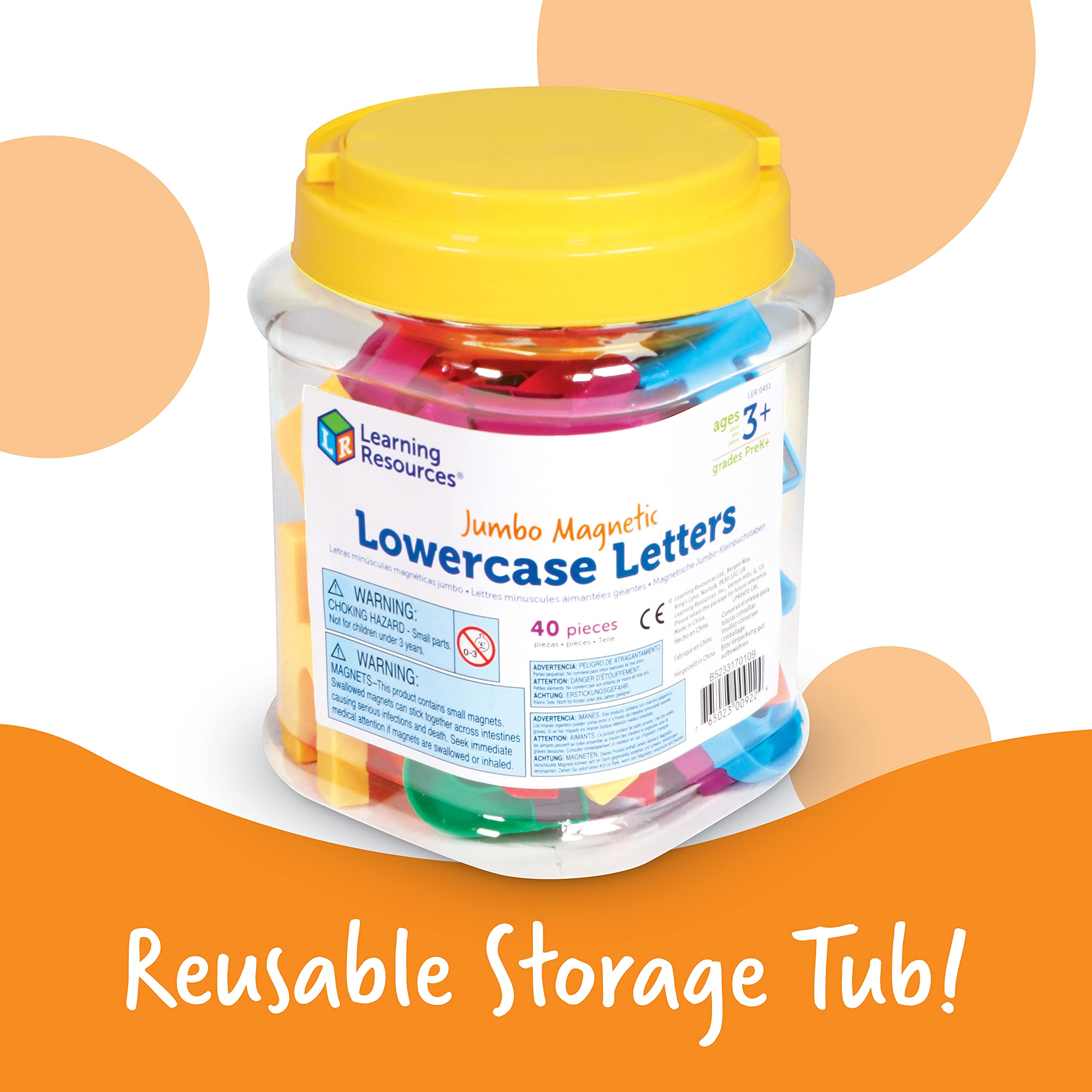 Buy Learning Resources Jumbo Lowercase Letters, Develops