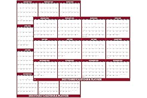 2025 Dry Erase Calendar - Customizable Yearly Wall Calendar