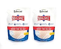 Vista 8 de Redmond Real Sea Salt - Natural Unrefined Gluten Free Kosher, 16 Ounce Pouch (2 Pack)