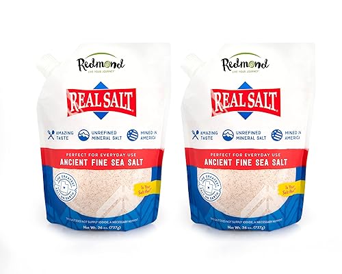 Miniatura 8 de Redmond Real Salt - Sal marina fina antigua, sal mineral no refinada, bolsa de 26 onzas