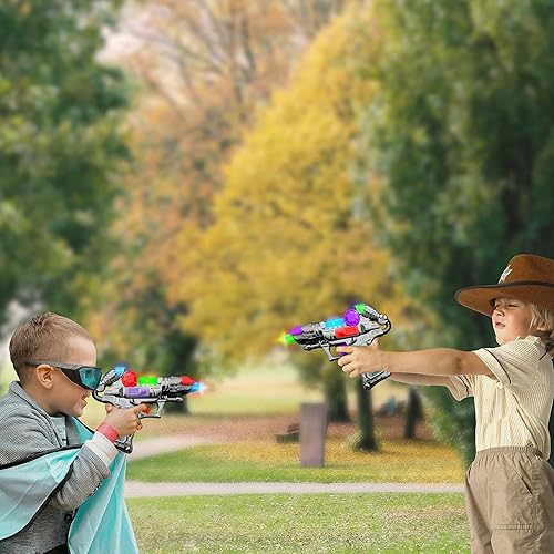 Miniatura 4 de ArtCreativity Ranger - Juego de pistola de mano con luces intermitentes y sonidos, 2 pistolas futuristas geniales, juego de simulación, gran
