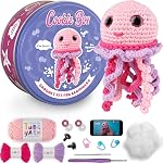 Cookie Box Kit de Crochet original pour les débutants – Ensemble de cadeaux pour faire Jenny Amigurumi Plushie – Facile. DIY Crocheter & Kit de démarrage de tricot avec vidéo et PDF Tutoriels
