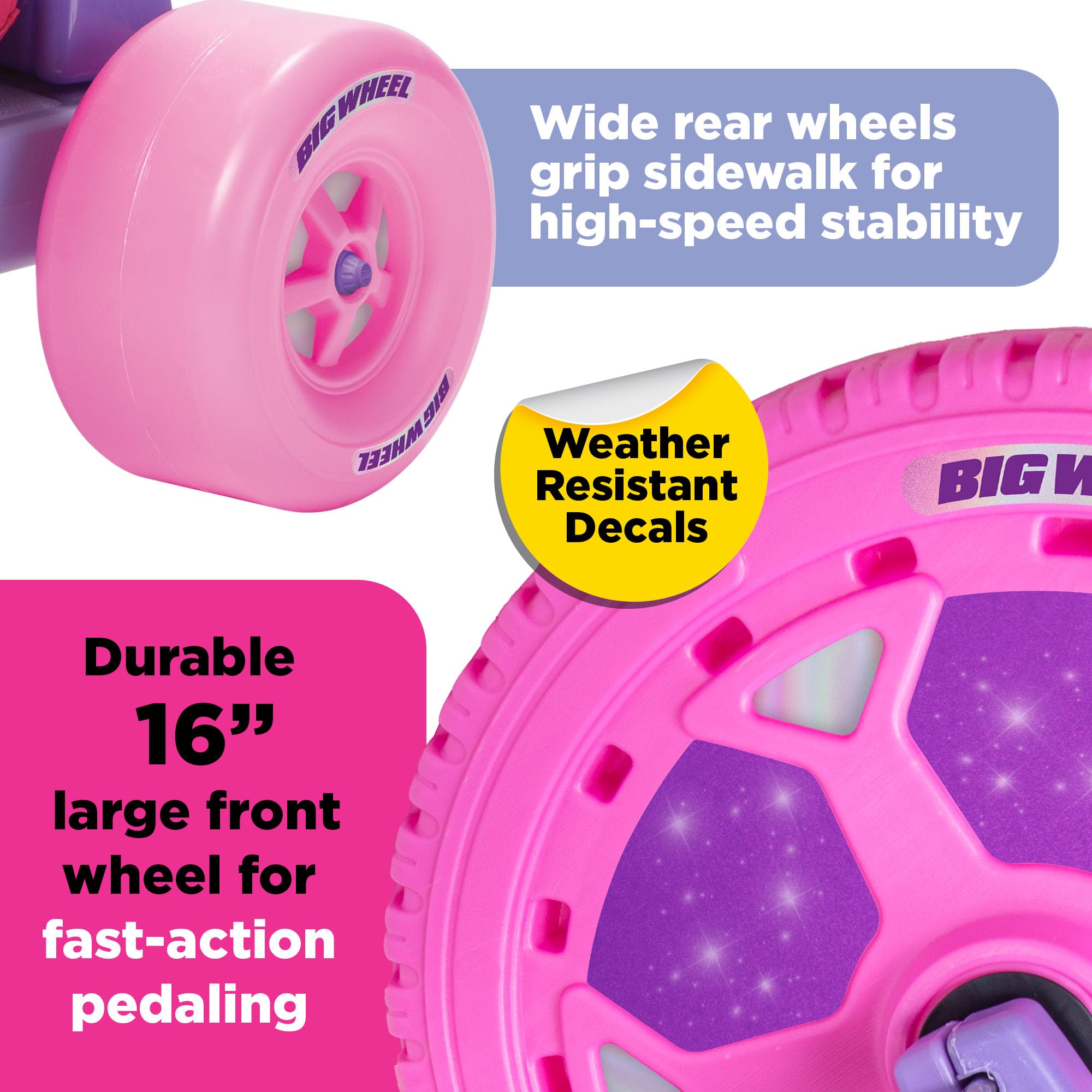 Big Wheels For Kids 3-8 Boys 70 Lbs Schylling Big Wheel Dazzler