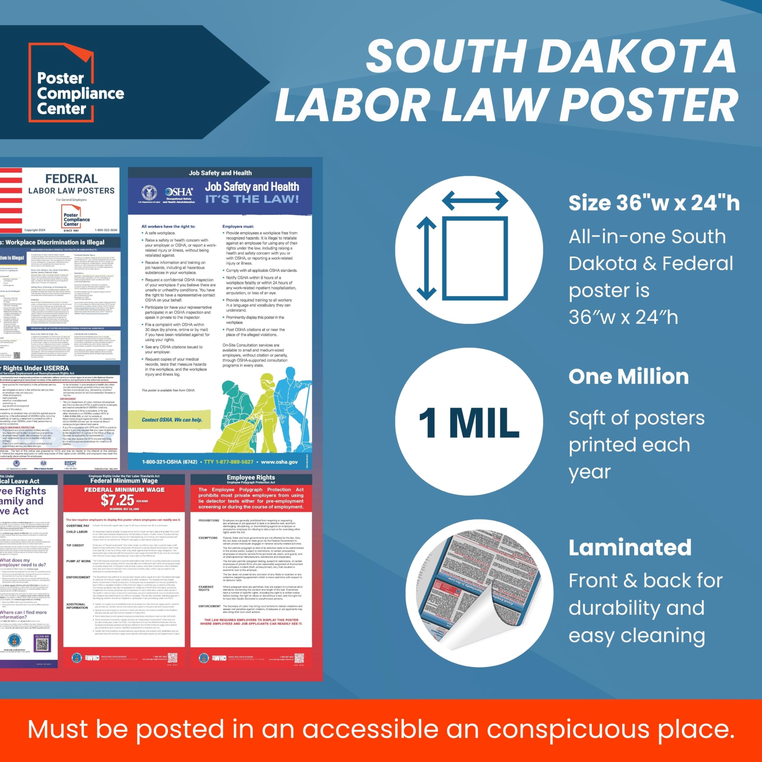 South Dakota Labor Law Poster (2024) cocogarage.jp
