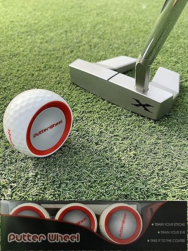 Ayuda de entrenamiento para poner pelotas de golf (paquete de 3) Sistema de entrenamiento de golf para práctica verde o esterilla Entrenador de