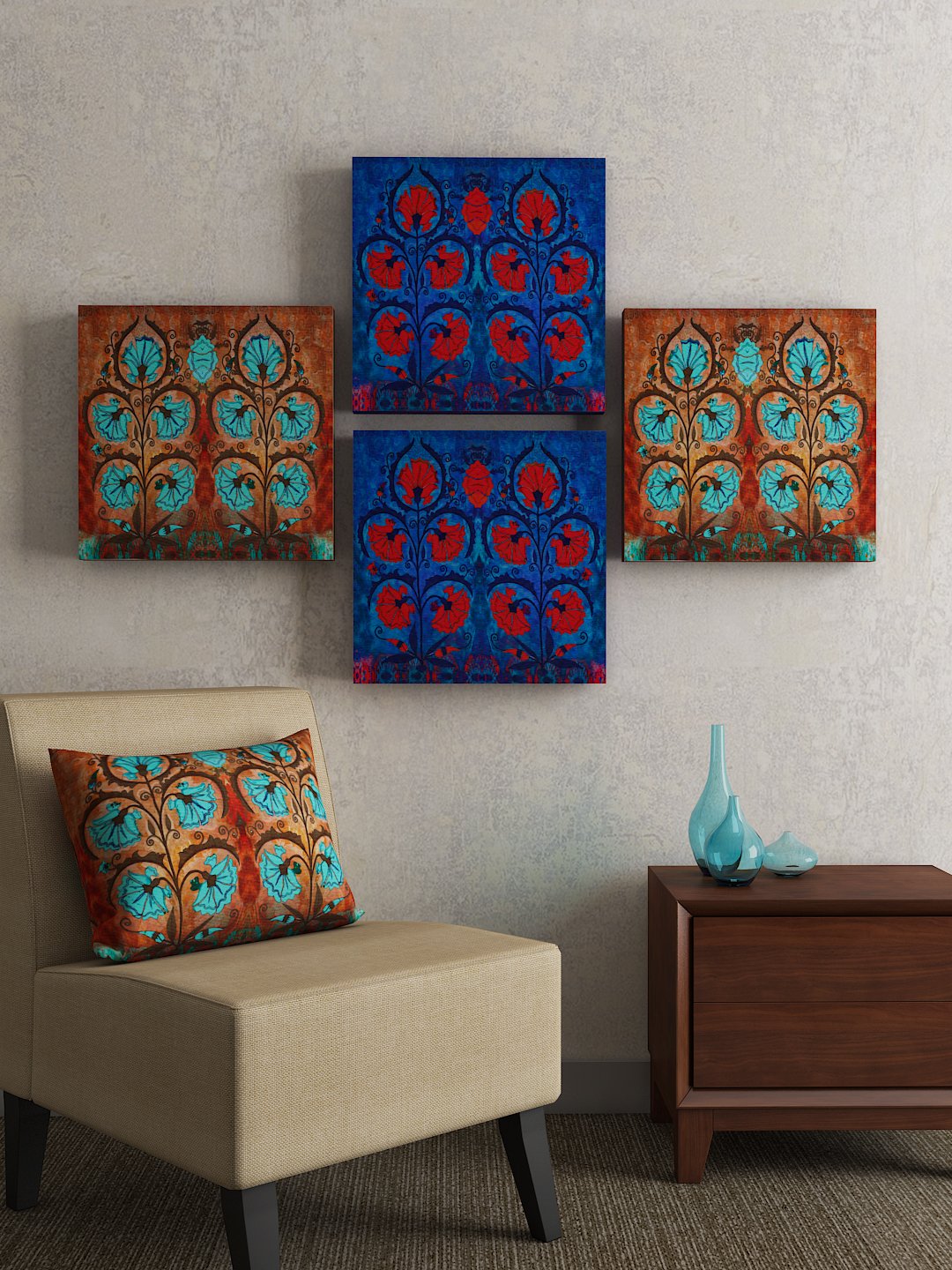 SEJ Wall Art Frame Set - 3 Abstract Designs -25 SEJ Wall Art Frame Set - 3 Abstract Designs -25