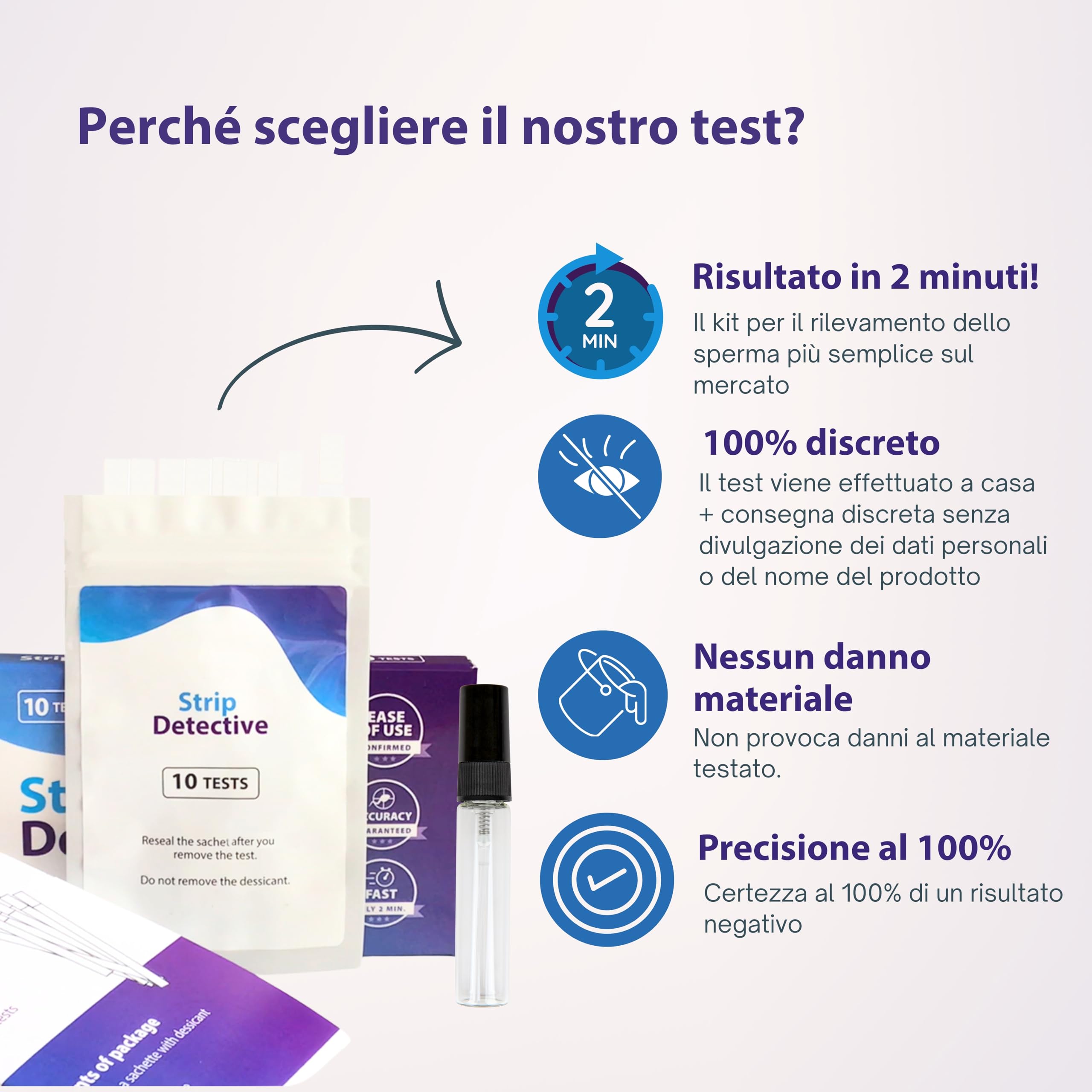 Home Tradimento Test - Test di rilevamento dello sperma, confezione da 10 pezzi