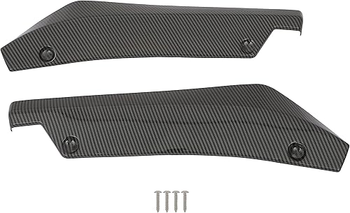 Miniatura 2 de SCITOO Faldón lateral brillante de carbono con aspecto de carbono, protector de canard, 7.38 x 4.31 pulgadas, se adapta a la mayoría de los