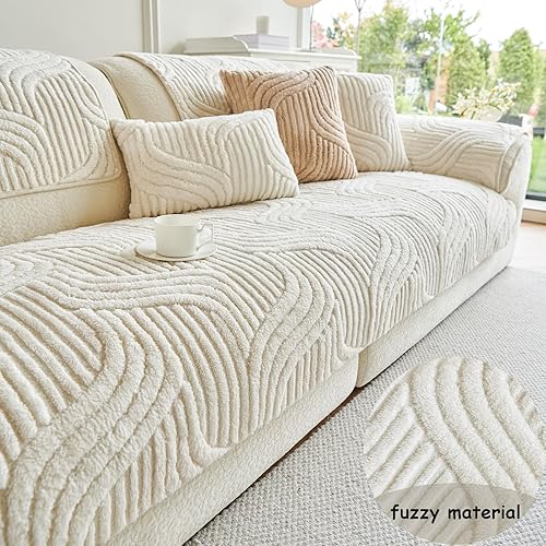 Miniatura 4 de Jecpuo Funda protectora lavable para sofá seccional para reposabrazos y reposacabezas, almohadilla antideslizante, apta para mascotas, fundas