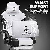 Vista 9 de GTPLAYER Gaming Chair, Fabric Computer Office Chair with Pocket Spring Cushion, Ergonomic Office and Gaming, Video Gaming Chair with Linkage