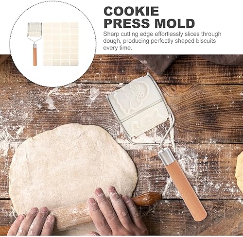 Miniatura 7 de EXCEART Moldes para galletas de bricolaje, 8 patrones de animales para festivales, cortadores de galletas rodantes resistentes