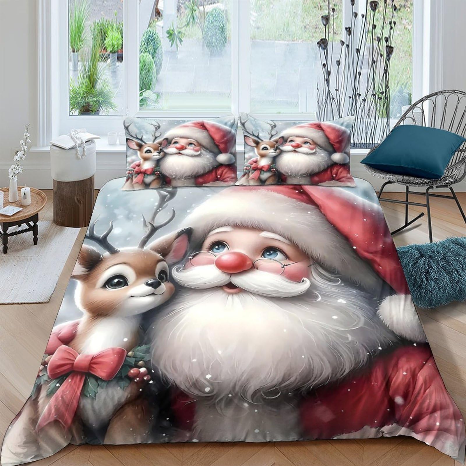Housse de couette Père Noël King pour sublimer votre chambre pendant les fêtes