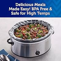 Vista 3 de Reynolds Kitchens - Revestimientos para olla de cocción lenta, tamaño normal (se adapta a 2,8 a 7,6 litros), 6 unidades (paquete de 2)