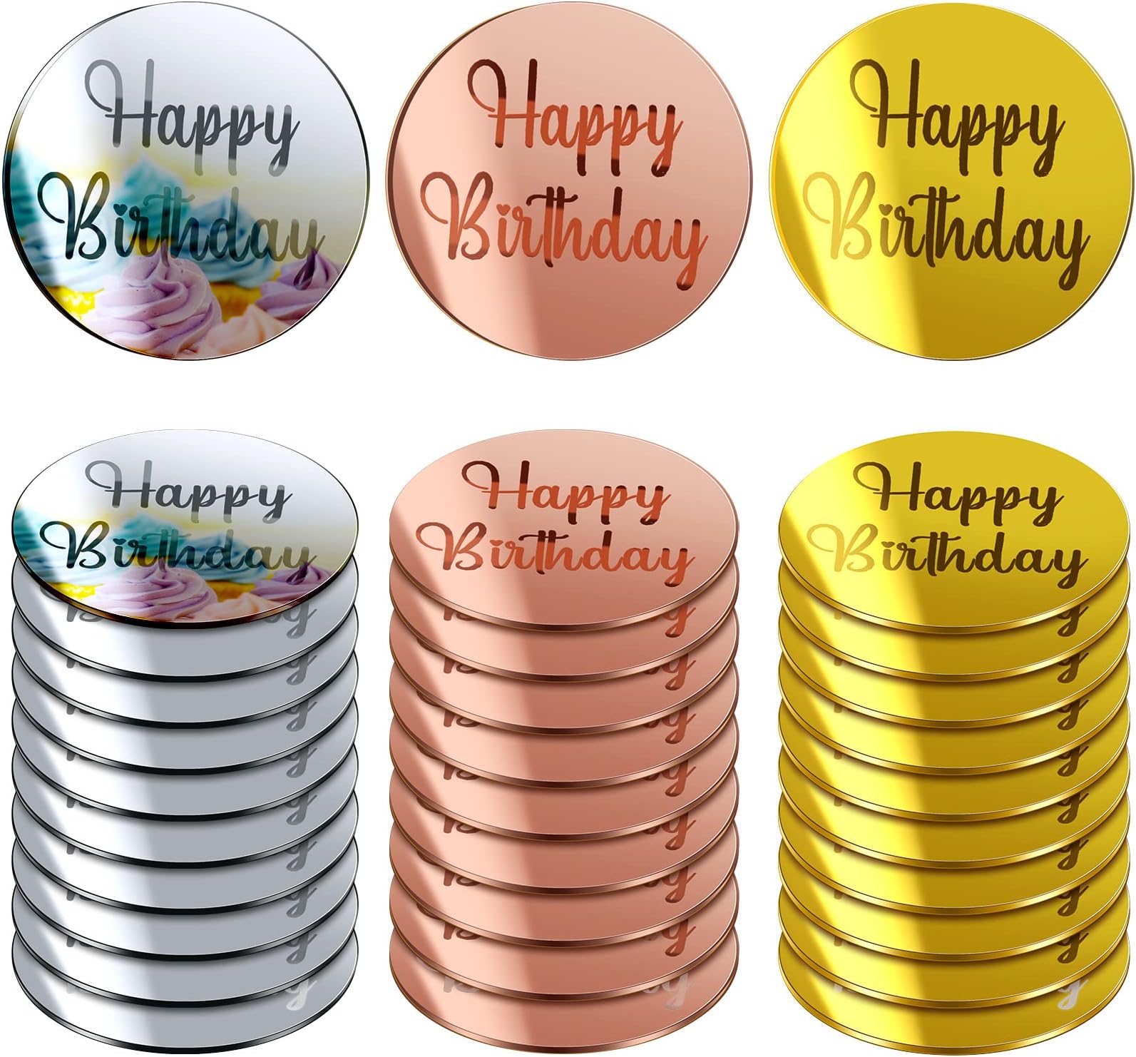 Chunful 64 Pcs Happy Mother's Day Cupcake Topper Mother's