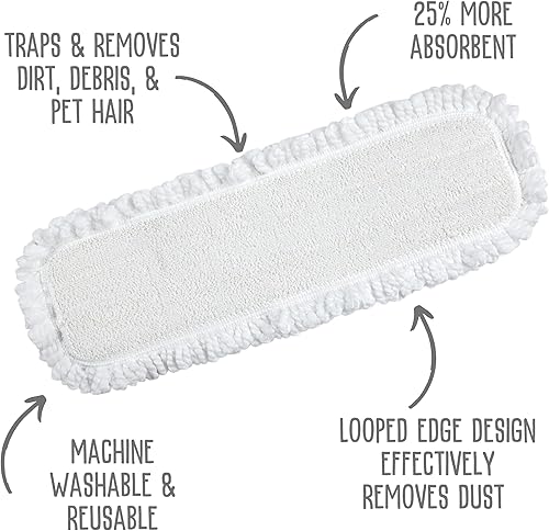 Miniatura 9 de Quick Shine Ultimate Gold Clean + Polish Mop Kit  Kit de 10 piezas todo en uno con accesorios intercambiables  Pulidor de piso incluido  No necesita