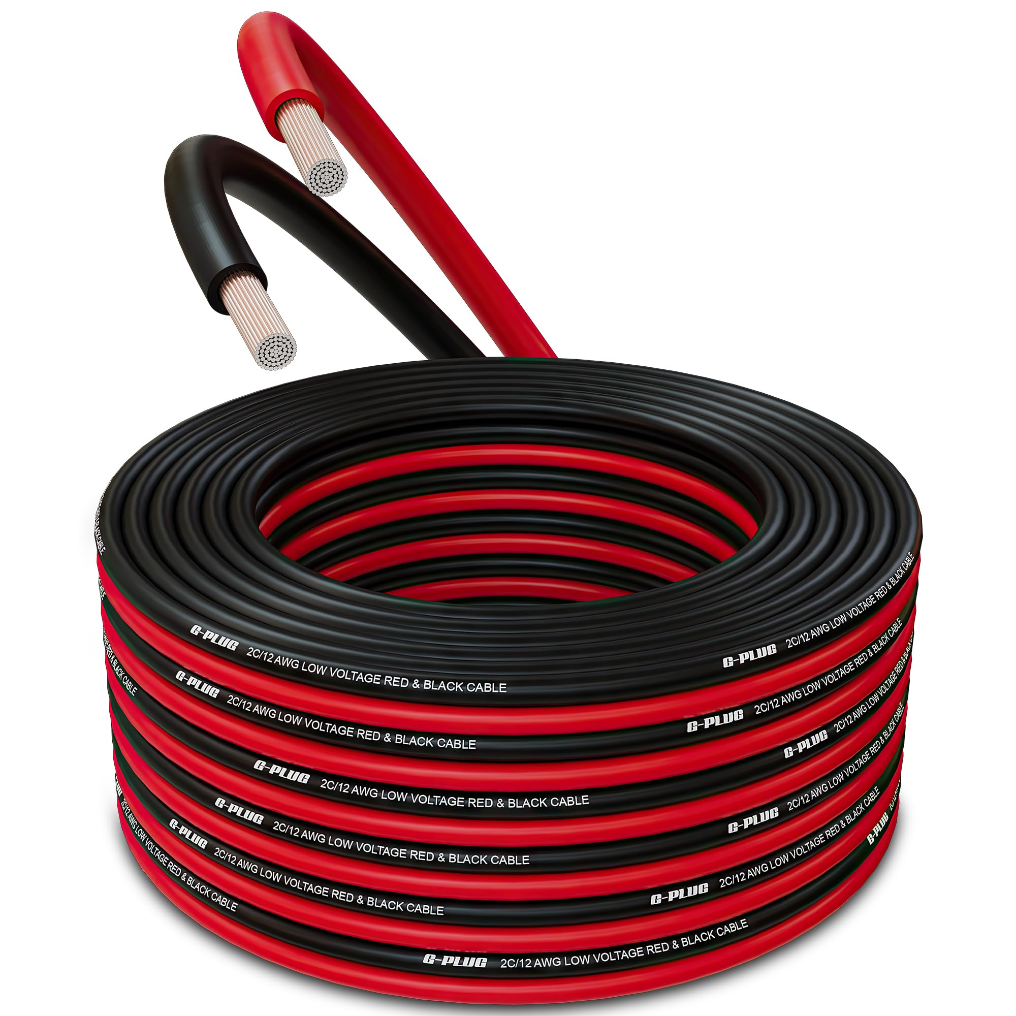 G-PLUG 14 AWG Electrical Wire – 30ft Tinned Copper Cable with Flexible PVC Insulation, Heat & Corrosion Resistant – for Automotive, Marine, Solar, RV, and Outdoor Applications