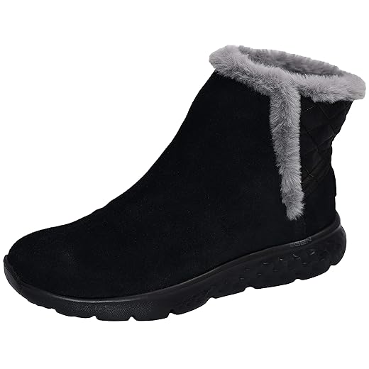 Skechers Performance Women's On The Go 400 Cozies Winter Boot, Black/Charcoal, 8.5 M US