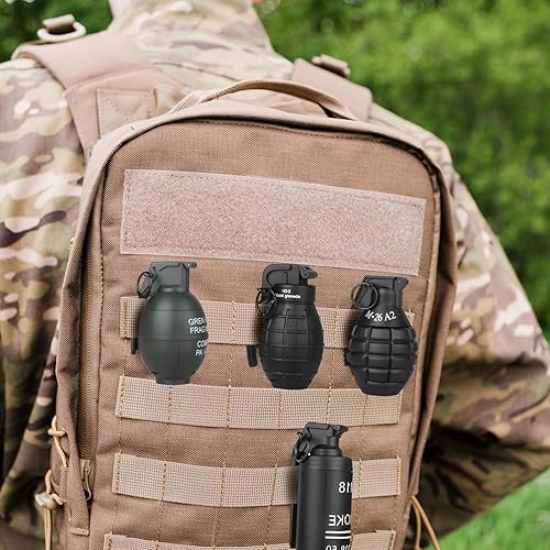 Miniatura 6 de Granada de mano de juguete para juego de batalla CS, con 9 municiones de espuma, negro, divertido impacto, táctico, granada CS, juguetes de