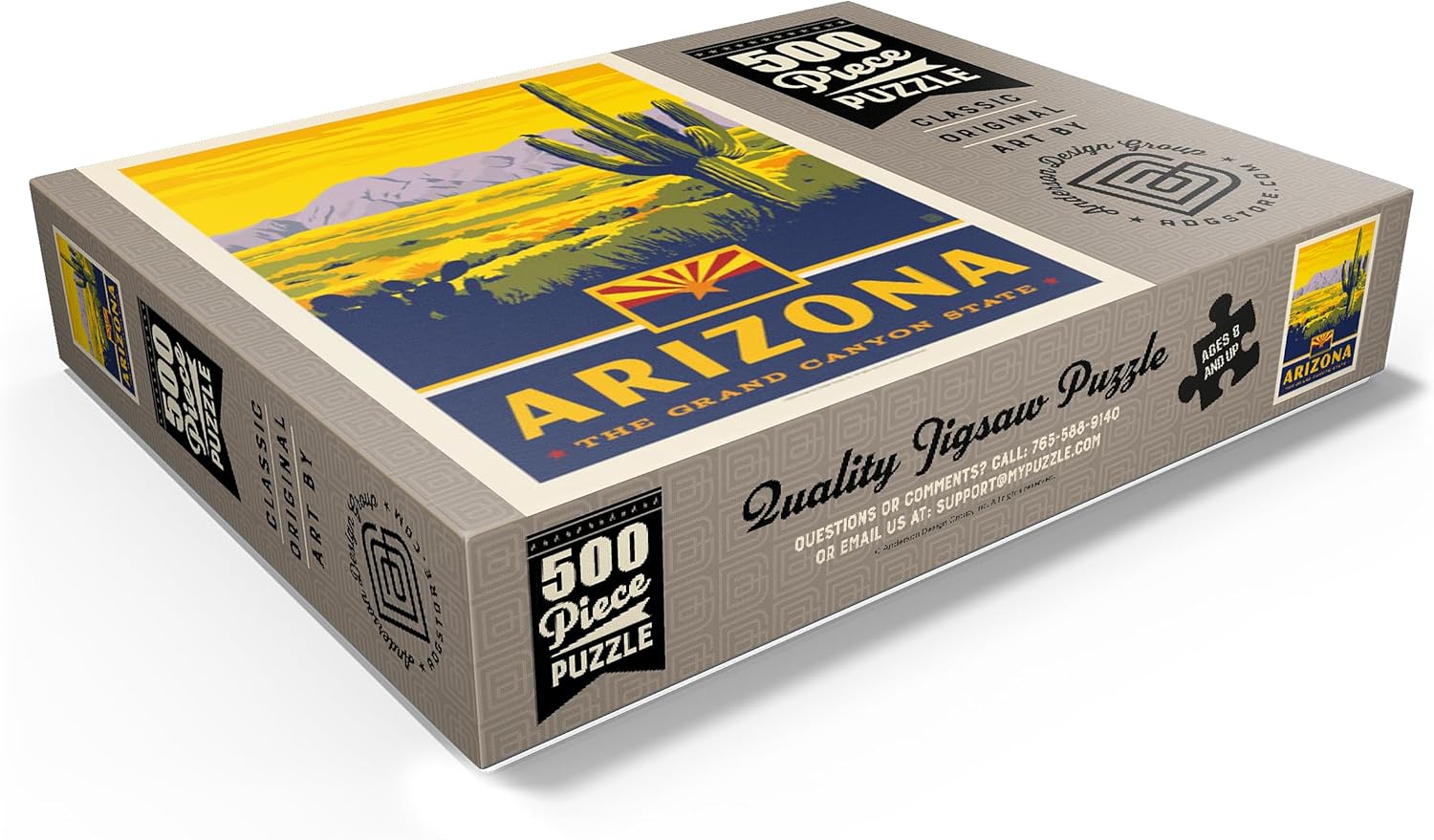MyPuzzle Arizona: The Grand Canyon State - Premium 500 Piece Jigsaw Puzzle for Adults