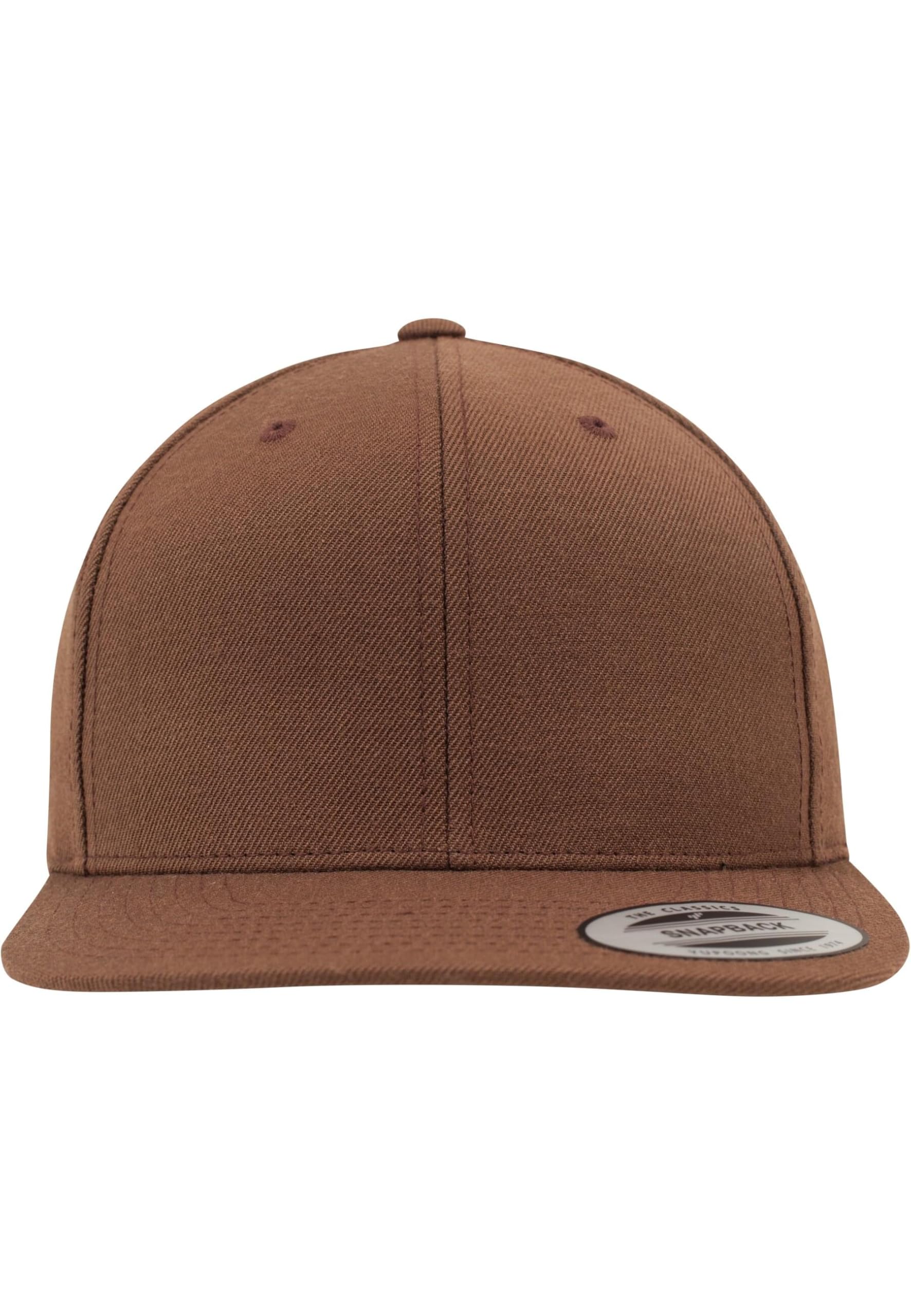 Flexfit Classic Snapback Cap, Mütze Unisex Kappe für Damen und Herren, One Size, Farbe tan