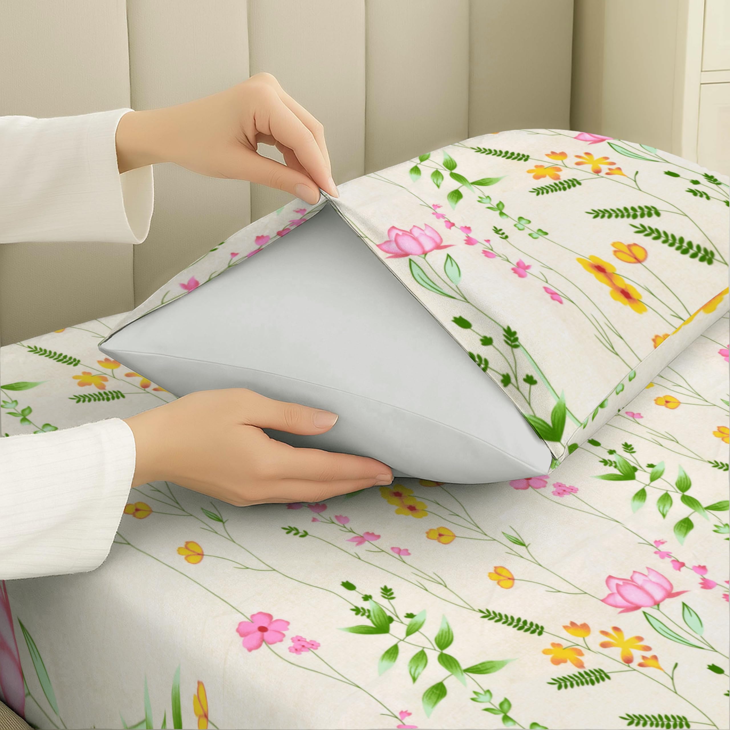 EverSoft Bedding Pack of 4 Pillowcases 50x75cm Soft Pillow Cases, Wrinkle Free Easy Care Pillow Covers - Image 8