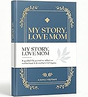 Booky Baby Mom's Life Story Journal: Hardcover Guided Prompts Memory Book, 300+ Questions, Perfect Mother's Day Gift for Mom