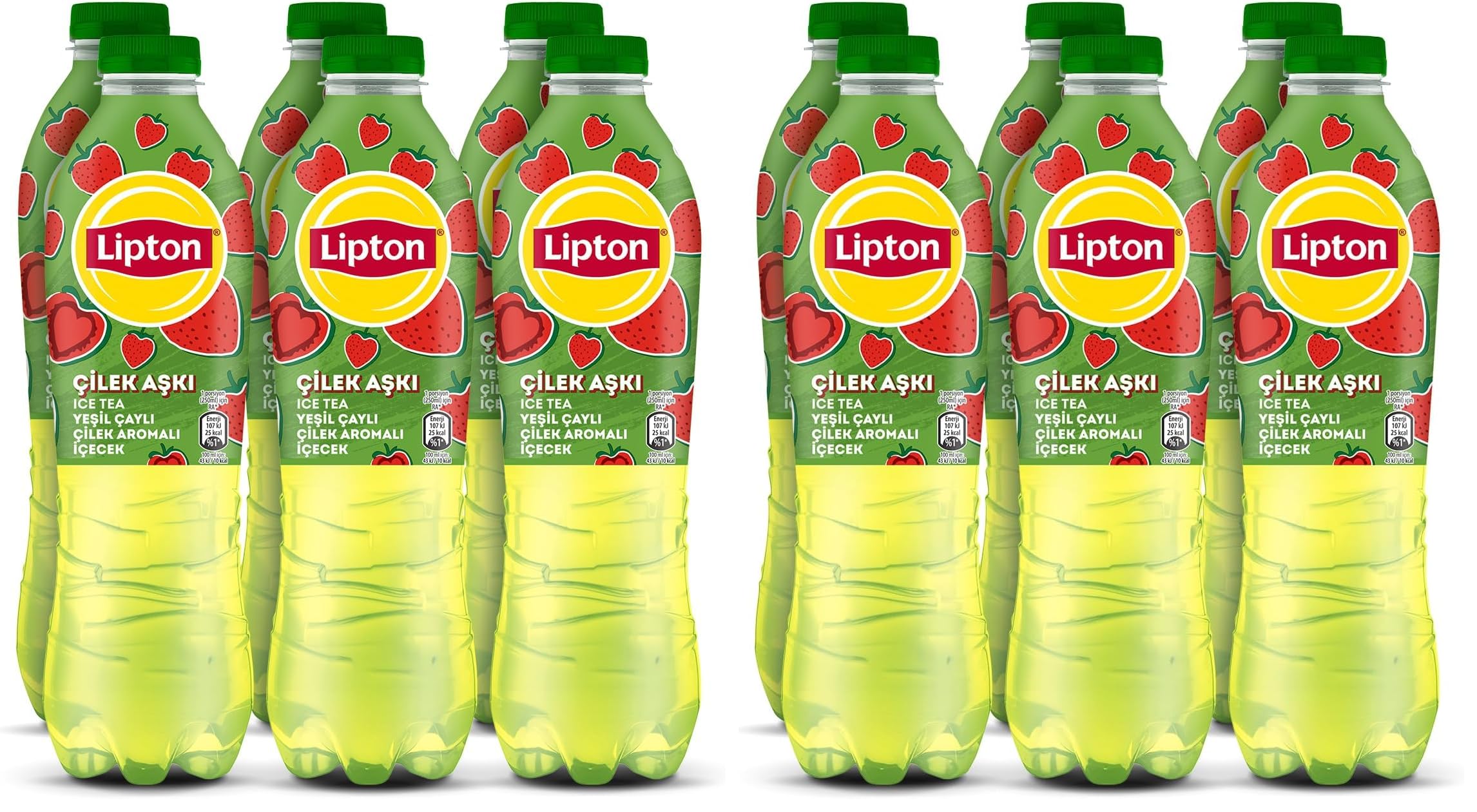 Lipton Ice Tea Çilek Aşkı Soğuk Çay Pet 6 x 1 L (2 paketi)