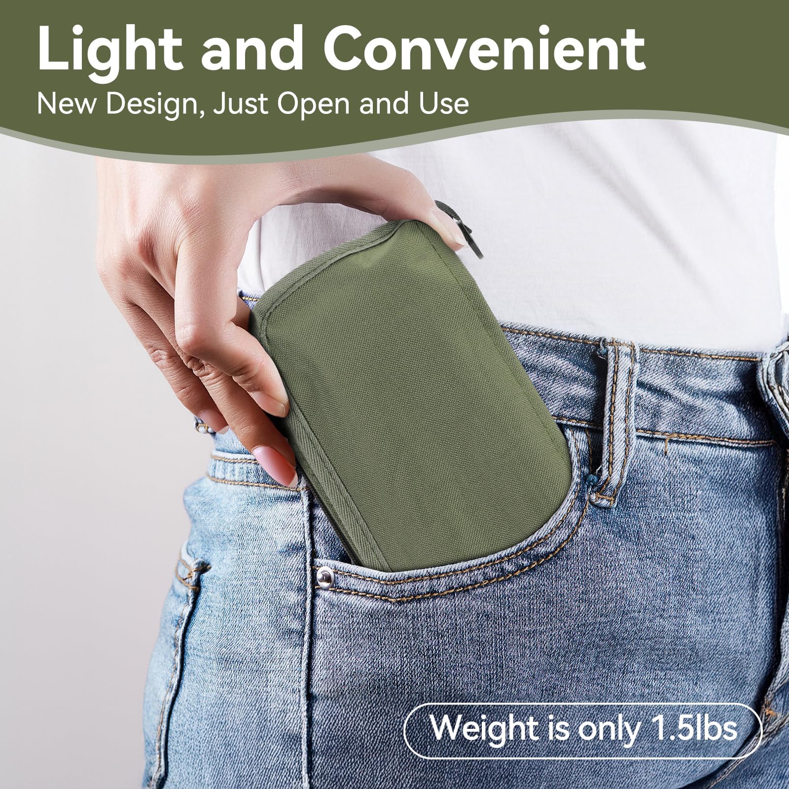 Tragbare Campinghocker, Leichter Klapphocker für Erwachsene, 2 Stück mit Tragetasche, ideal zum Wandern, Angeln, Grillen und Outdoor-Aktivitäten