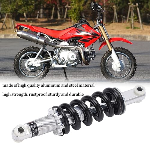 Miniatura 3 de Amortiguador ajustable, amortiguador trasero de 8.465 in, amortiguador ajustable de 2000 libras, universal para mini motocicletas de cross, ATV,